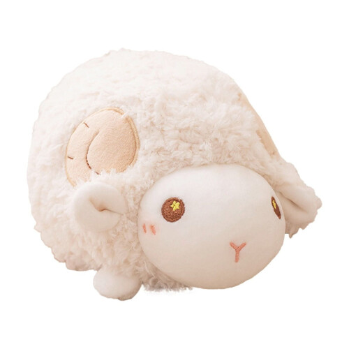 Plüschtier „Großkopfschaf“, rosa, 23 cm, Velboa-Textur 1