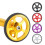 Aluminium Folding Bike with Rubber Wheels Compatible with 3