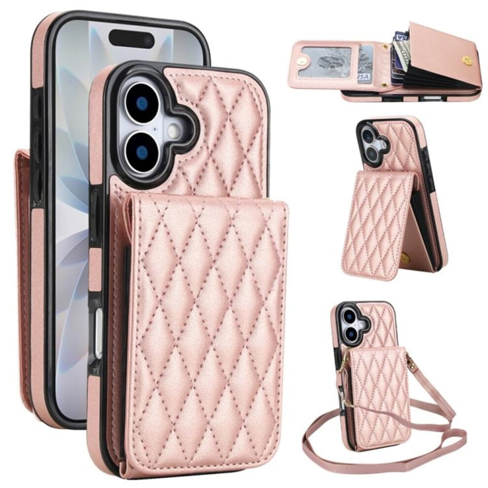 Pu Leather Rfid-Blocking Wallet Case For Iphone 16 Argyle 974856068487
