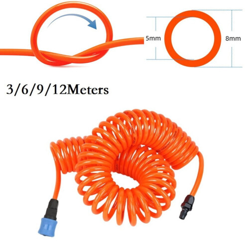 PU Pneumatic Hose Spiral Pipe 8x5mm 6m 2