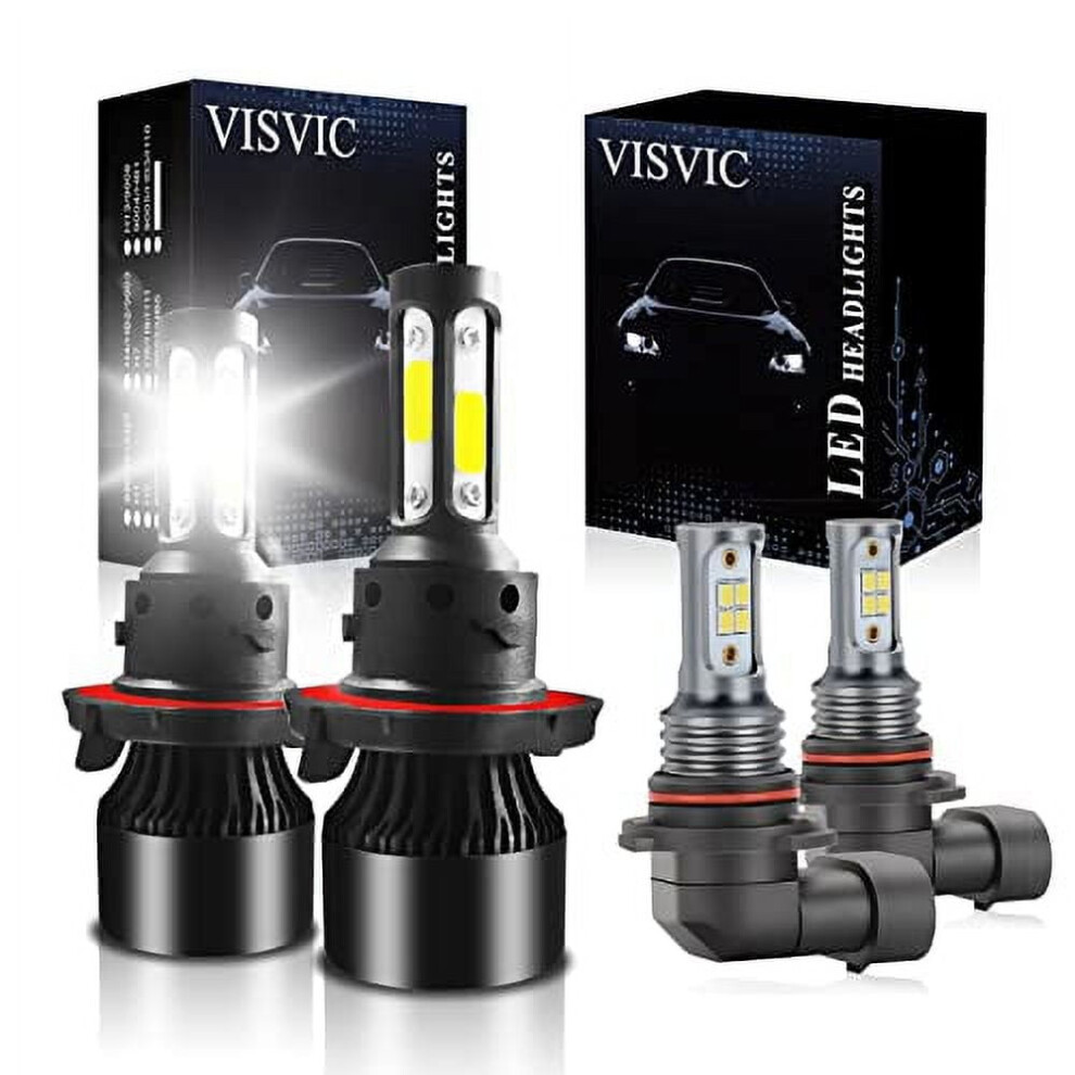 For 2006 2007 2008 2009 2010 Hummer H3 Head Bulbs, 9008/H13 + 9005 Fog Light/White 9065194342832