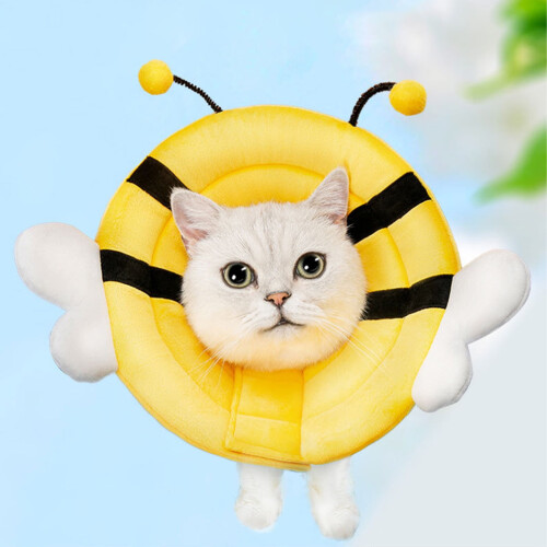 Pet E-collar soft breathable fabric adjustable for cats and 1