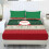 Santa Claus Bed Sheet Set Green Red Polyester Full 3pcs 1
