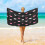 Valentine's Day Heart Print Oversized Microfiber Beach 1