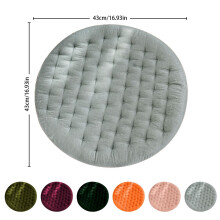 Bizhua Nordic Velvet Round Cushion Prussian Blue 1 pcs