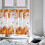 Pumpkin Tier Curtains 42x54 Rustic Orange Red Maple Leaves 4