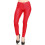 Women's Red Pencil Jeans, Thin Bell Bottom, Size M 3