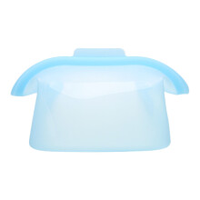 Pochette de rangement en silicone à large ouverture – Réutilisable et étanche pour maquillage, produits de toilette et usage quotidien | Format