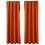 Orange Thermal Blackout Curtains with Grommets 2 pcs 87x54 2