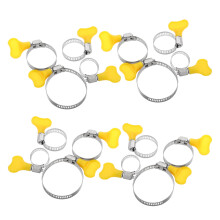16Pcs Washer Drain Hose Clamps For Securing Air Hoses In 1.60X1.60X0.80In Size With Stainless Steel