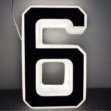 Solar LED House Numbers and Letters 9 Inch IP65 Waterproof