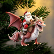Toothless Ornament Santa Claus Flying Dragon Christmas Tree
