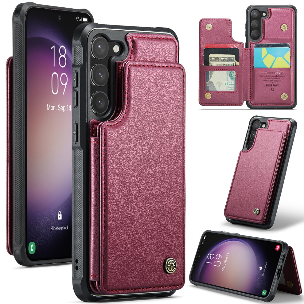 Caseme Leather Wallet Case For Samsung Galaxy S23 Fe 9066521638109