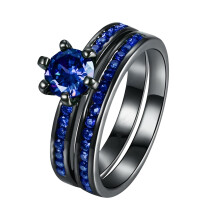 Cubic Zirconia Bridal Ring Set for Women – Compatible with #04 Blue, 11 – Promise, Wedding, Anniversary, Graduation, Valentine’s, Mother’s