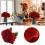 Red Silk Hydrangea Artificial Flowers Bouquet 1