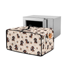 Dachshund Dog Paw Love Heart Toaster Oven Cover – Stain Resistant, Machine Washable, Size S, Compatible with Most Toaster Ovens