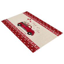 Valentine's Day Doormat Romantic Heart Pattern 18x30 in
