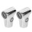 2Pcs Closet Rod Bracket T-shaped for Pipe Connection and Drying Racks 5