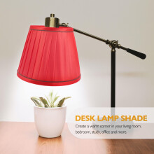HOMEMAXS pleated cloth lamp shade cover for table floor