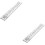 Linear Shower Drain Strainer Set Silver 2 Pieces 8