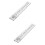 Linear Shower Drain Strainer Set Silver 2 Pieces 6