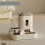 Automatic Dual Bowl Pet Feeder and Water Dispenser Gray 1
