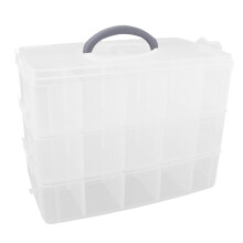 2026 New Arrivals Home Textile Storage Furniture Plastic Craft Beads Jewellery Storage Organizer Tool Box Case