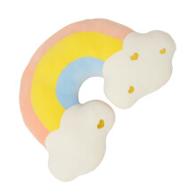 1Pack Multi-Colored Plush Rainbow Shaped Decorative Pillow for Home Decoration Comfortable Scandinavian Style