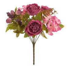 Artificial Flowers PU Outdoor Home Decor with Vase