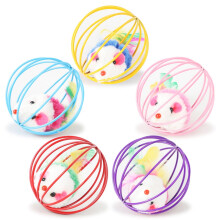 Cat Ball Toys with Mice and Bells 3-Pack