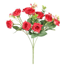 2026 New Artificial Rose Bouquet Small Bouquet of 10 Realistic Rose Flowers Perfect for Wedding Decorations and Home Centerpieces