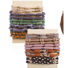 Boho Hair Ties Elastic Bracelets 20 PCS