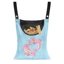 Reusable Clothes Line Bag for Clothes Pins, Machine Washable, with Hanging Hook – Compatible with Standard Clothespins
