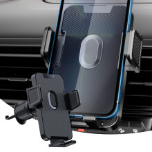 Wider Clamp And Metal Hook Phone Mount For Car Vent Thick Cases Friendly Car Phone Hands Ventilation Opening For Smartphone