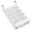 Cube Desk Bookshelf White 64x39x19 cm 4