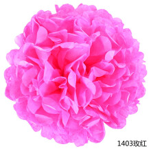 Pompons aus Seidenpapier, Blumendekoration für Weihnachten und Hochzeiten, 6-teilig