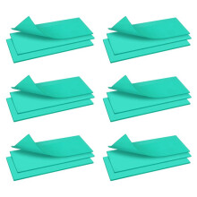 6X Involucro per Bicchieri un Sublimazione per Pressa per Tazze per , Involucro per Tazze nel Silicone Verde un 3 Spessori per Macchina per
