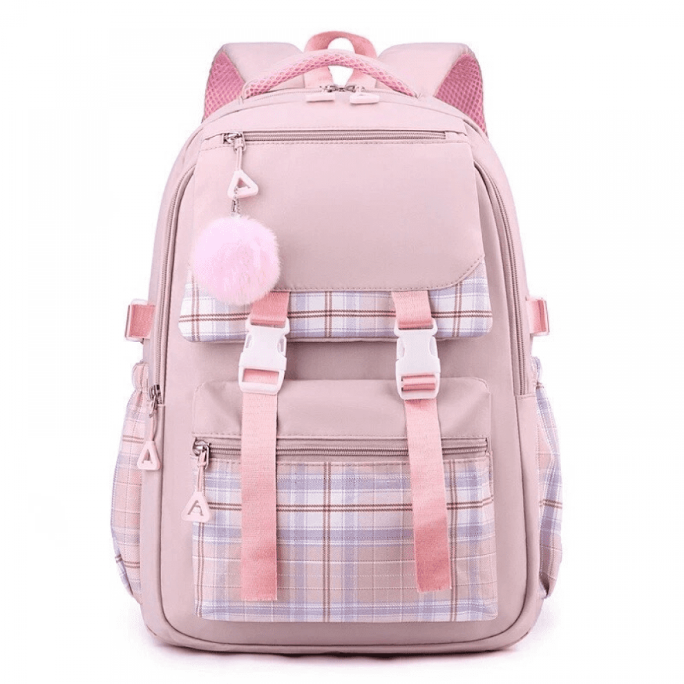Travel Backpack With Laptop Compartment Pink 9066521645435