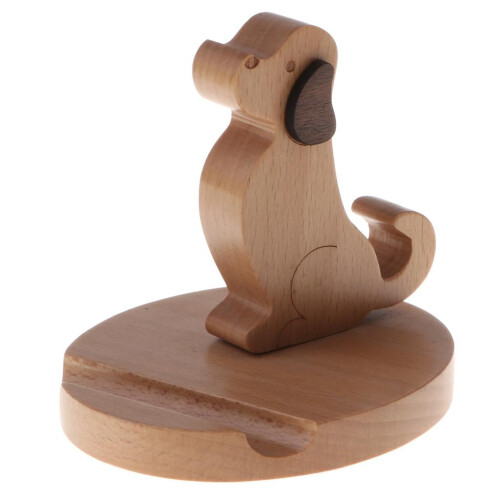Wooden Mobile Phone Stand Holder Lightweight Stable