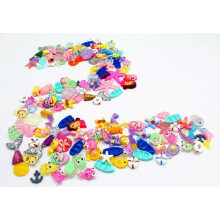 5 Resin Cabochons Ocean Slime Charms Mermaid Assorted Lot Mixed Sea Themed