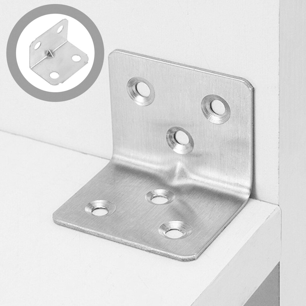 Metal Corner Braces 90 Degree L Shape 100Pcs 9066521661336
