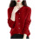 Women's Solid Color Knitted Cardigan Sweater Long Sleeve 1
