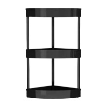 Corner Storage Rack Floor Standing Triangle Shelf Gap Organizer Household Storage 3-Tier No Wheels Floor Model