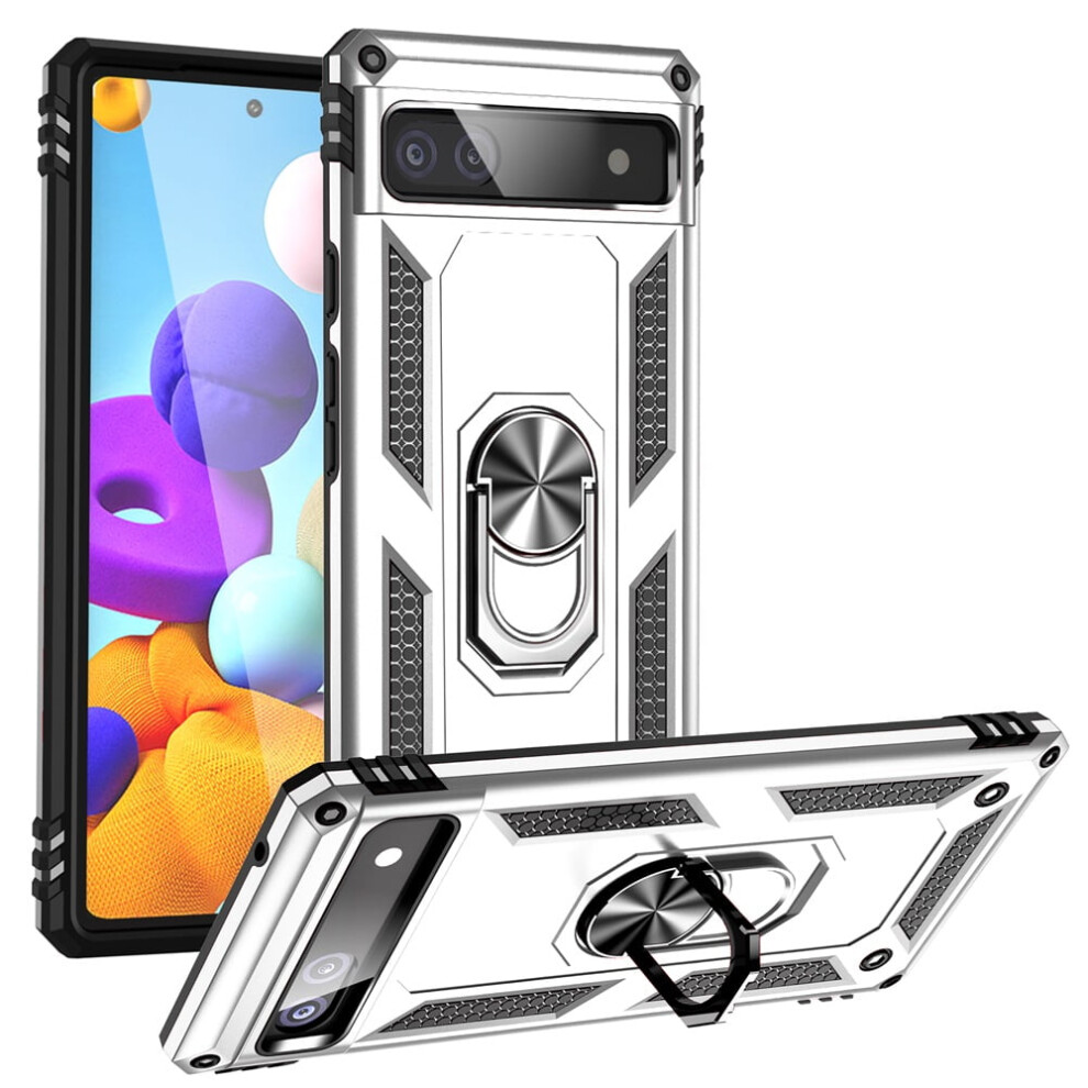 Google Pixel 6A Case Impact-Resistant Magnetic Kickstand 913211571019