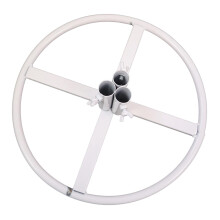 Flower Pole Display Stand Base White 3-Hole DIY Accessory