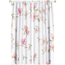 Flower Curtains Watercolor Pink Peach Blossom Pattern