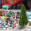 OUNONA model trees for train railway micro-landscape 20 pcs 3