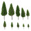 OUNONA model trees for train railway micro-landscape 20 pcs 5