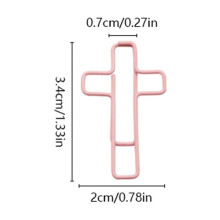 XiYing Macaroon Color Cross-Shaped Paper Clips, Decorative Office Supplies for Organizing Documents, 50 Count