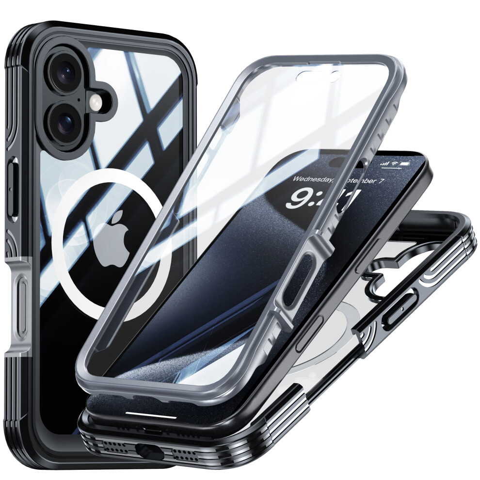 Iphone 16 Hard Shell Case With Built-In Screen Protector 975221401366